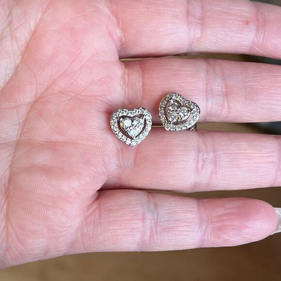 The Dainty Hearts stud 925 silver - Picture 6 of 8